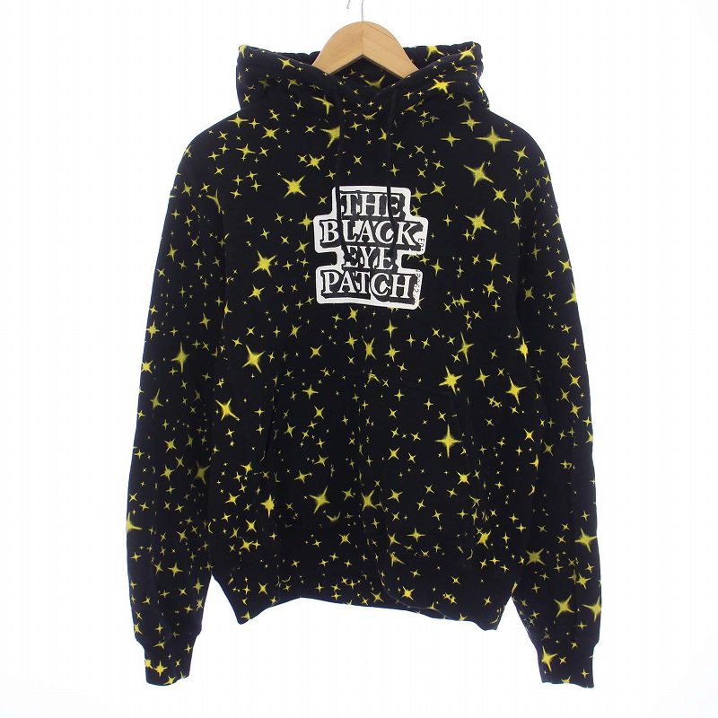 美品 BLACKFRUIT ブラックフルーツ STAR EMBROIDERY HOODED SWEATSHIRT オーバーサイズ スウェットパーカー フーディー ベージュ メンズ レディース 古着 中古 美品 BLACKFRUIT ブラックフルーツ STAR EMBROIDERY HOODED