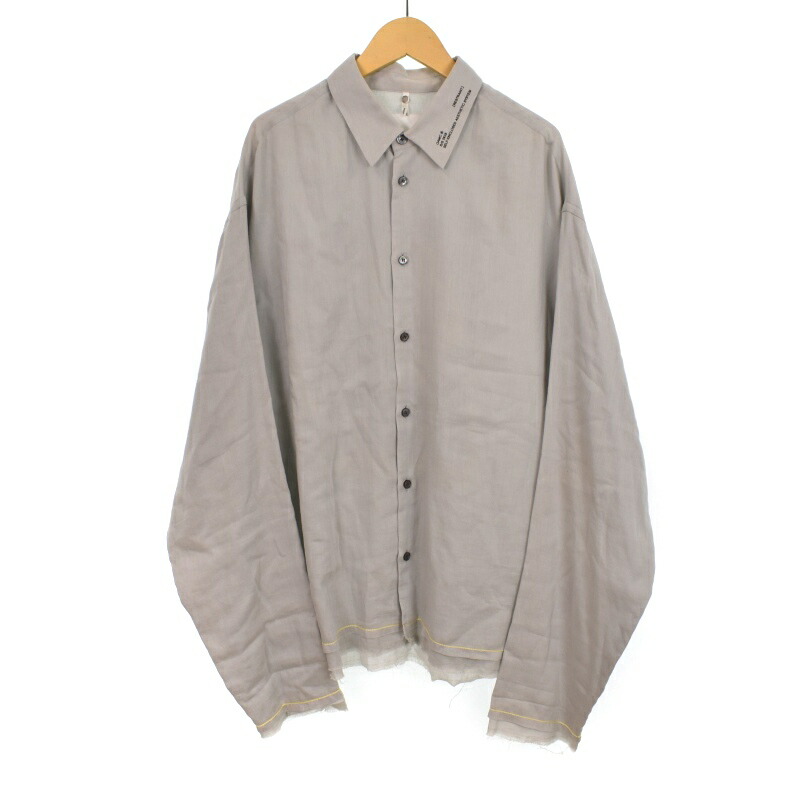 【中古】オーエーエムシー OAMC HAZE SHIRT シャツ 長袖 S グレー OAMQ605782 メンズ 【ベクトル 古着】 250728