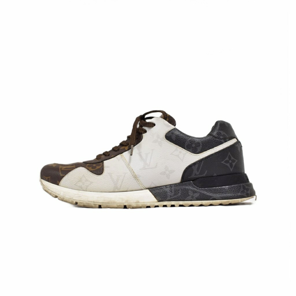 【中古】ルイヴィトン LOUIS VUITTON ランアウェイライン モノグラム スニーカー うつり変わり 5.5 茶 赤銅色 ☆AA★ メンズ 【ベクター 古着】 250923