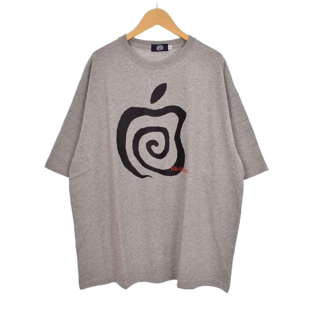 【中古】スーナーオアレイター SOL soonerorlater APPLE TEE Tシャツ 半袖 クルーネック アップル プリント XL グレー メンズ 【ベクトル 古着】 250930