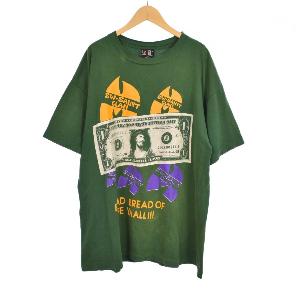 【中古】セントマイケル SAINTMICHAEL Sean Wotherspoon ショーン ウォザースプーン 24SS Saint Clans Print Tee Tシャツ 半袖 プリント ダメージ加工 XL 緑 グリーン SM-YS8-0000-C16 メンズ 【ベクトル 古着】 250929 13,774円