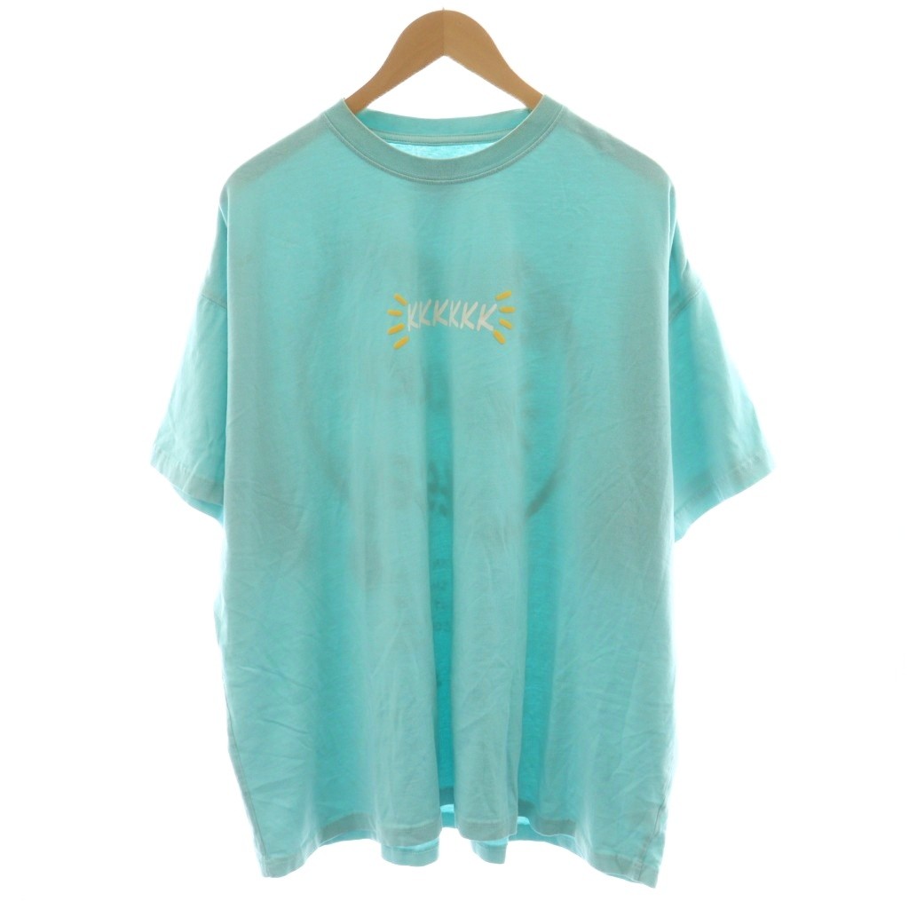 【中古】KKKKKK Tシャツ カットソー 半袖 ロゴ プリント 3 水色 ライトブルー /AN26 メンズ 【ベクトル 古着】 251010 5,850円