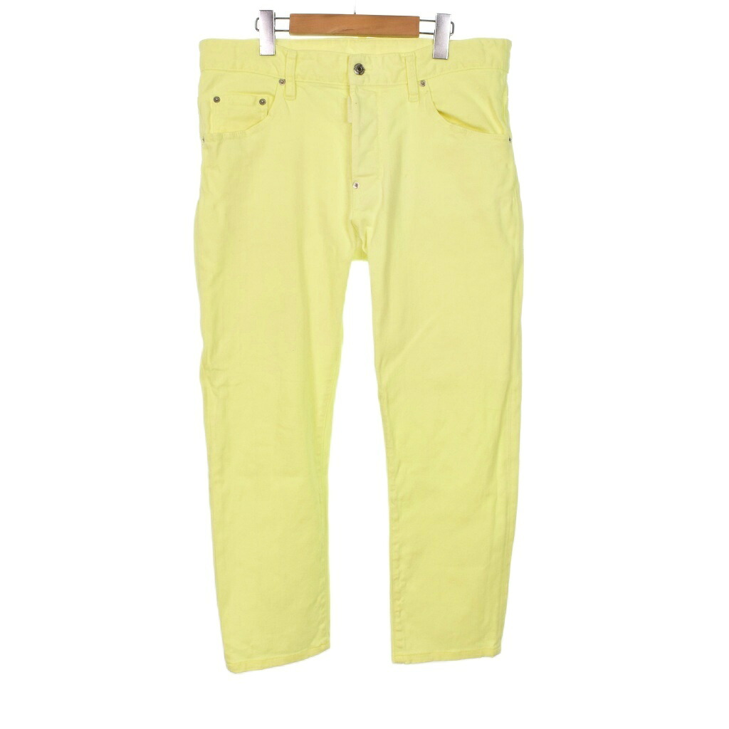 【中古】ディースクエアード DSQUARED2 19AW SKATER JEAN スケーター ジーンズ デニムパンツ 50 黄 イエロー S74LB0617 メンズ 【ベクトル 古着】 251020