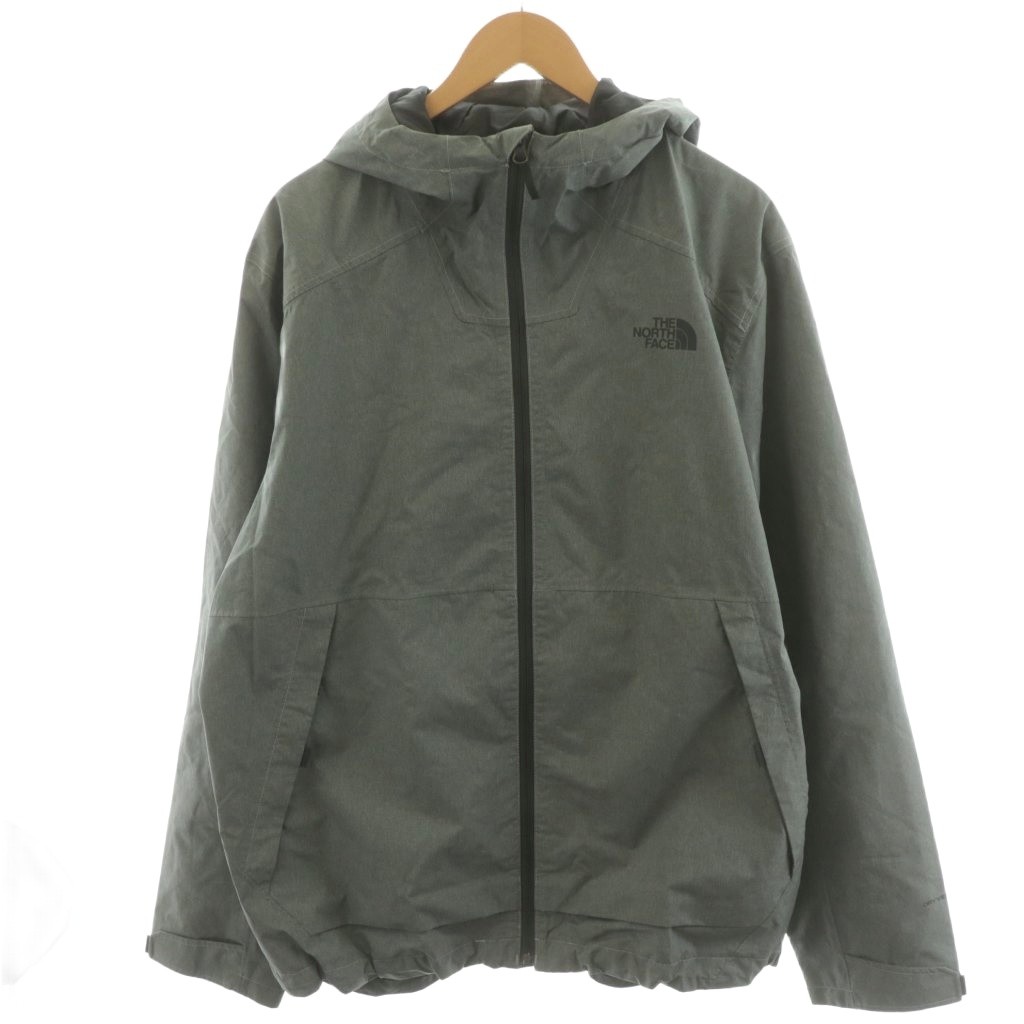 【中古】ザノースフェイス THE NORTH FACE 鏡鑑米トン上衣 MILLERTON JACKET お山パーカー ロゴタイプ 刺しゅう XL 薄墨色 NF0A3SNX /AN14 ☆AA★ メンズ 【ベクター 古着】 251105