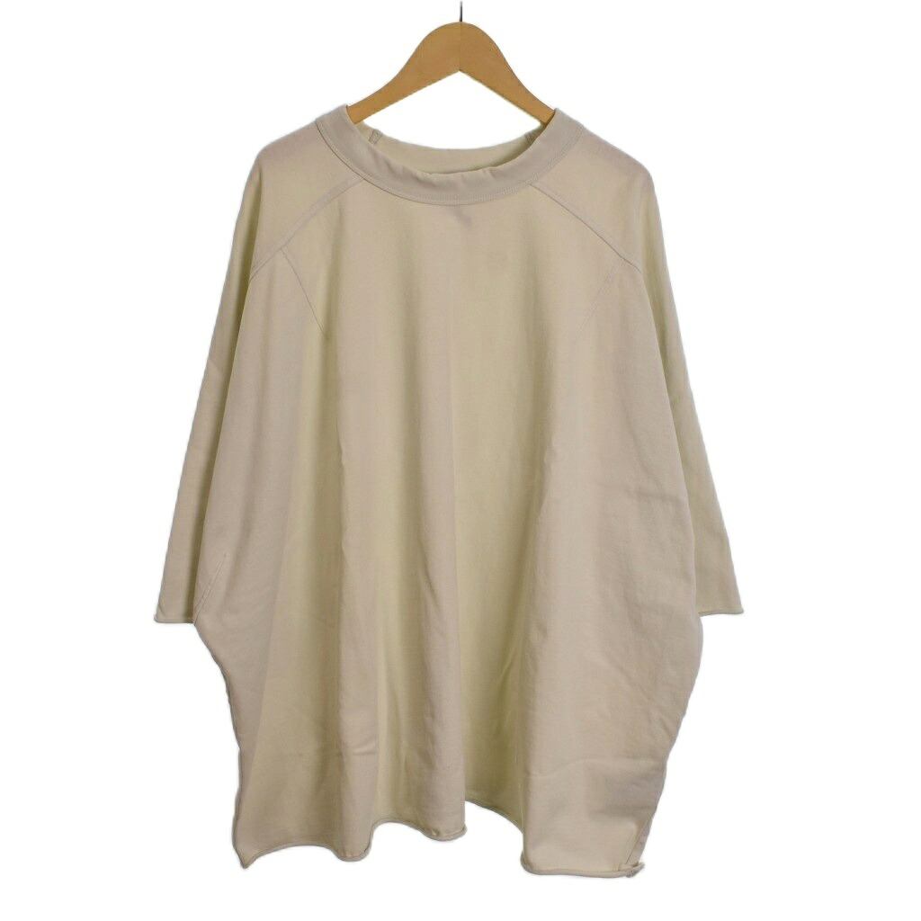 【中古】エンタイアスタジオ entire studio HEAVY DART SHORT SLEEVE TEE Tシャツ 半袖 XL アイボリー ES2487 メンズ 【ベクトル 古着】 251207