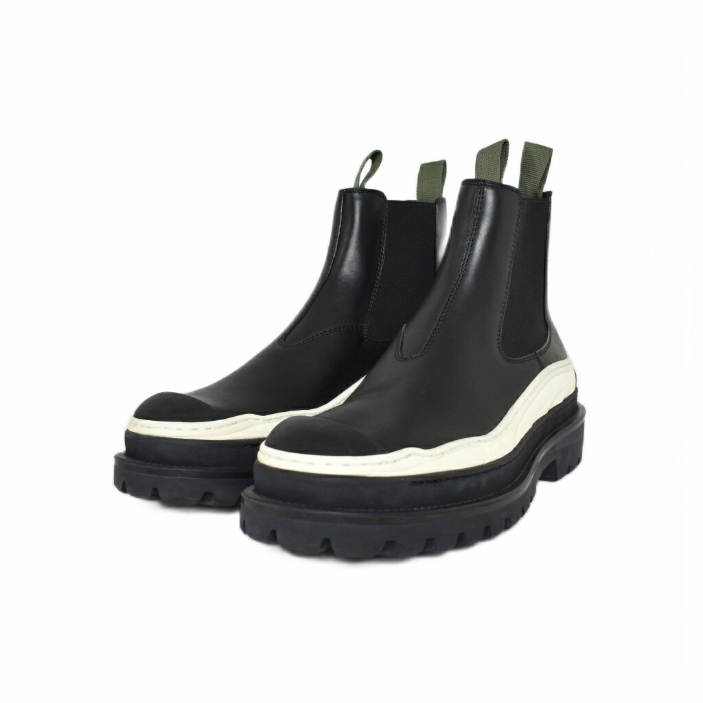 【中古】ディオールオム Dior HOMME サカイ sacai 21AW EXPL CHELSEA BOOT エクスプローラー チェルシーブーツ サイドゴアブーツ 40 黒 黒いこと メンズ 【ベクター 古着】 251209