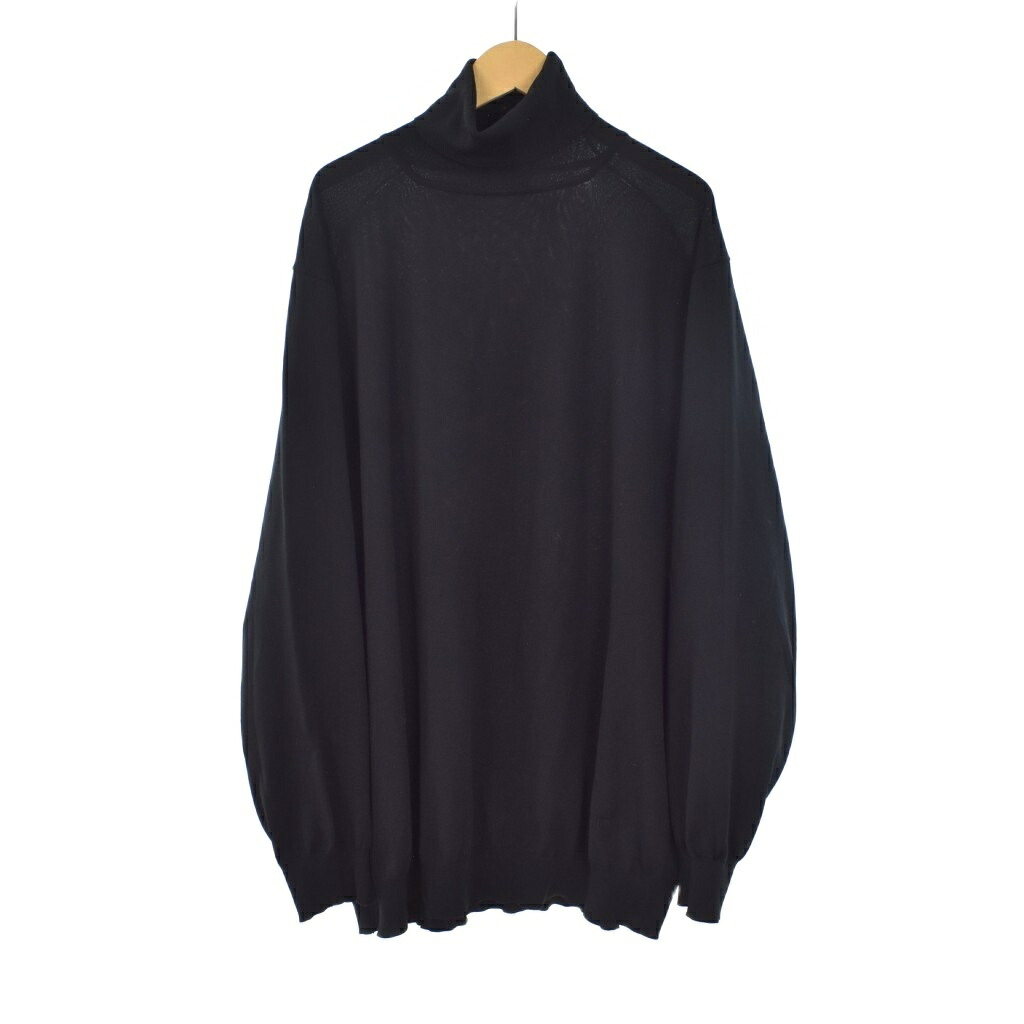 【中古】テアトラ TEATORA CARTRIDGE KNIT TURTLE 18G ニット セーター 長袖 タートルネック 5 黒 ブラック tt-KNIT-002 メンズ 【ベクトル 古着】 251216｜ブランド古着ベクトルプレミアム店