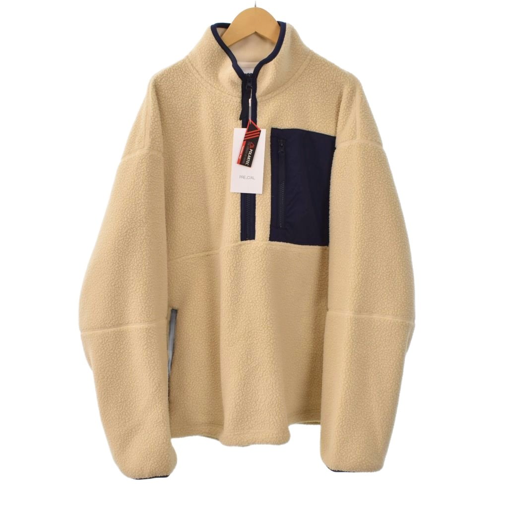 【中古】未使用品 プレシャル PRE_CIAL POLARTEC HEAVY BOA FLEECE PULLOVER ポーラテック ヘビーボアフリース プルオーバー ジャケット 1 ベージュ PRE23-70003 ☆AA★ メンズ 【ベクトル 古着】 260121｜ブランド古着ベクトルプレミアム店