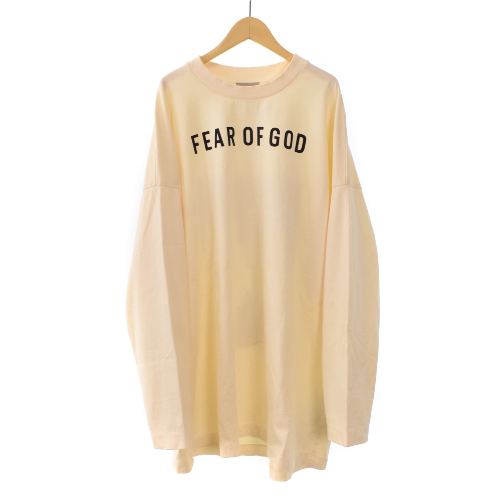 【中古】エフオージー フィアオブゴッド FOG FEAR OF GOD 24AW Thunderbird Long Sleeve Tee Tシャツ 長袖 ロンT プリント L アイボリー ☆AA★ メンズ 【ベクトル 古着】 260122