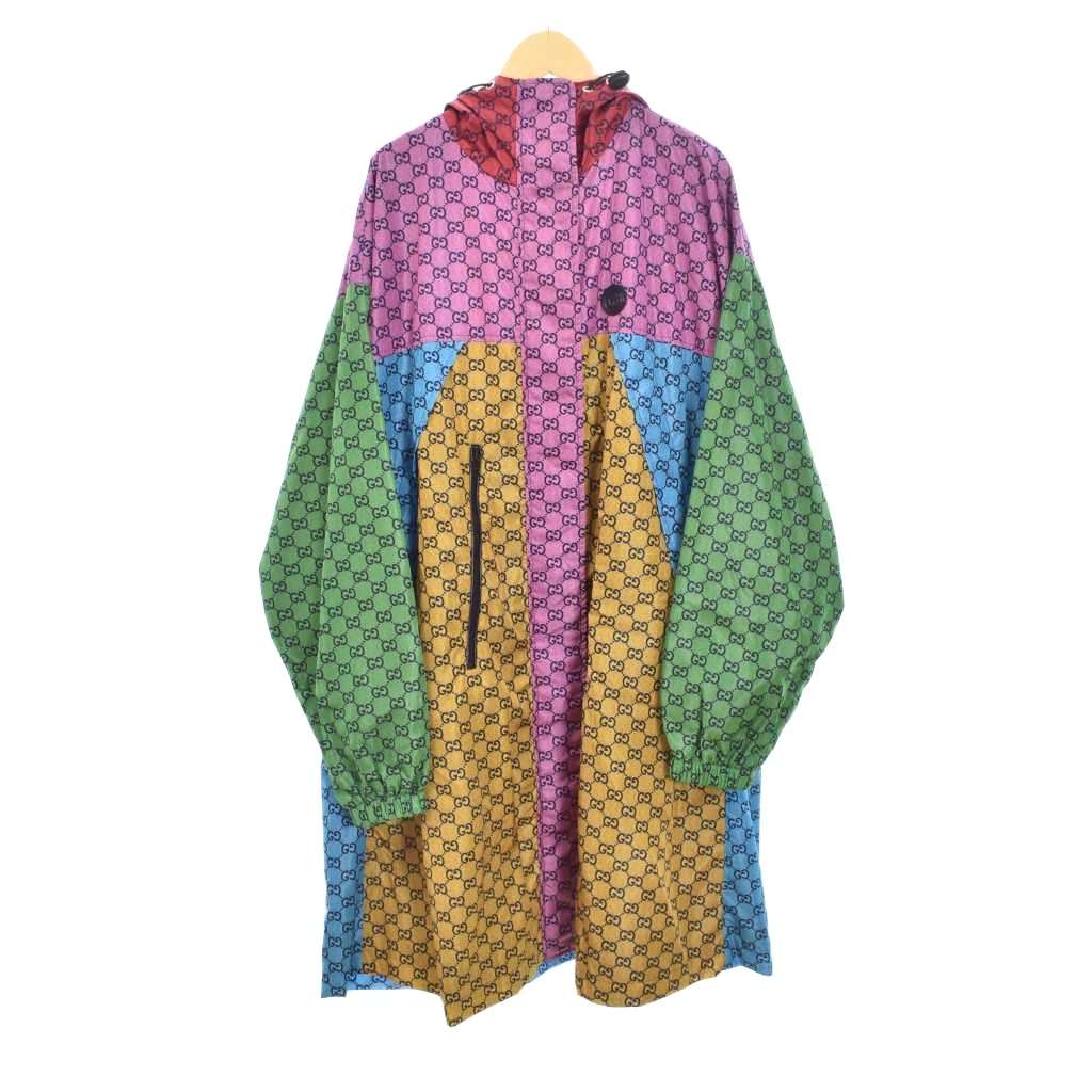【中古】グッチ GUCCI 総柄 ナイロン 上衣 厚地の外套 ボンネット 42 マルチ色合い 658179 ☆AA★ レディース 【ベクター 古着】 260205