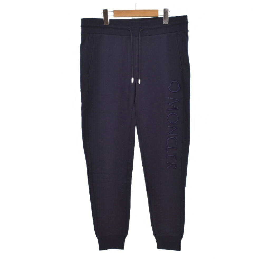 【中古】モンクレール MONCLER 22SS SWEAT BOTTOM スウェットパンツ ジョガーパンツ ロゴ刺? S 紺 ネイビー H10918H00019 メンズ 【ベクトル 古着】 260208｜ブランド古着ベクトルプレミアム店 18,177円