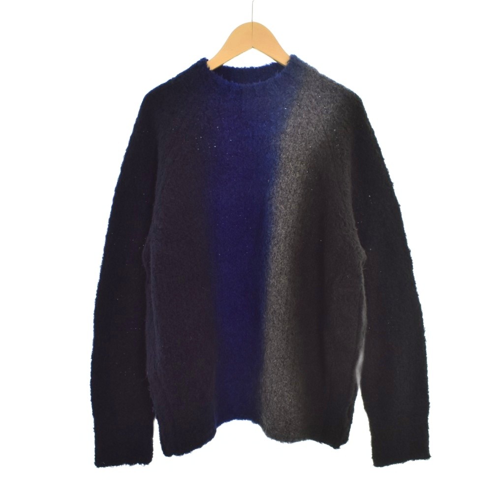 【中古】サカイ sacai 23AW Tie Dye Knit Pullover タイダイ 編み物 プルオーバー 長袖 1 黒 黒いこと 23-03168M メンズ 【ベクター 古着】 260315