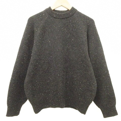 【中古】everyone エブリワン low gauge speckled クルーネック ニット セーター S 黒 ブラック EV23-KT03 メンズ 【ベクトル 古着】 260313