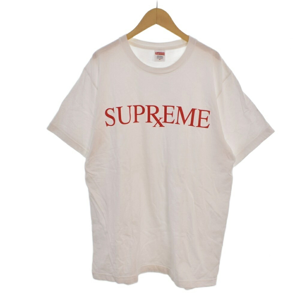【中古】シュプリーム SUPREME 25AW RX TEE ティーシャツ 半袖 ロゴタイプ 刷り上げる M 白 白いこと  【ベクター 古着】 260323