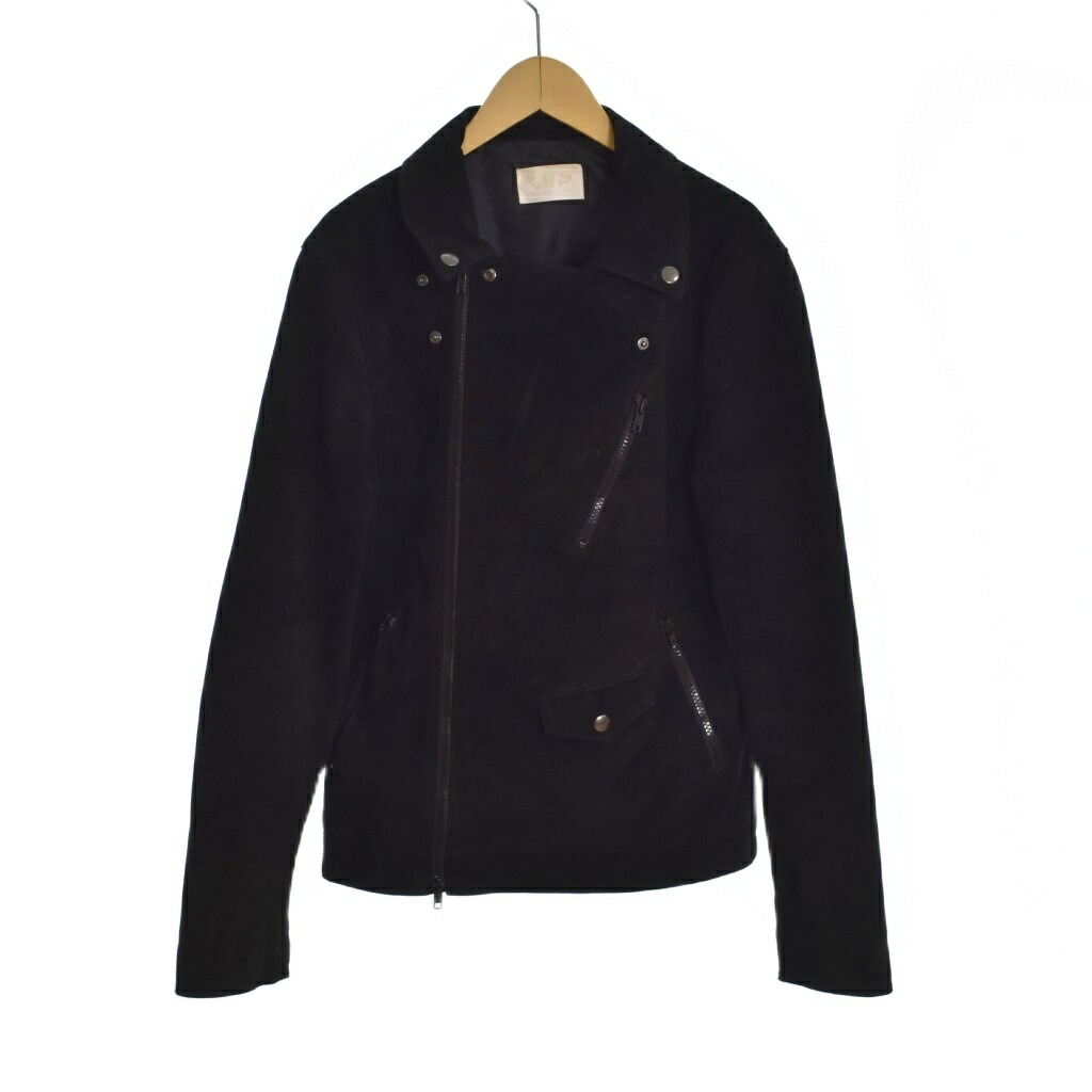 【中古】エルエイチピー LHP L.H.P. ダブルライダースジャケット ブルゾン ジップアップ 豚革 無地 黒 ブラック M 16A-BSL302-LH メンズ 【ベクトル 古着】 260330