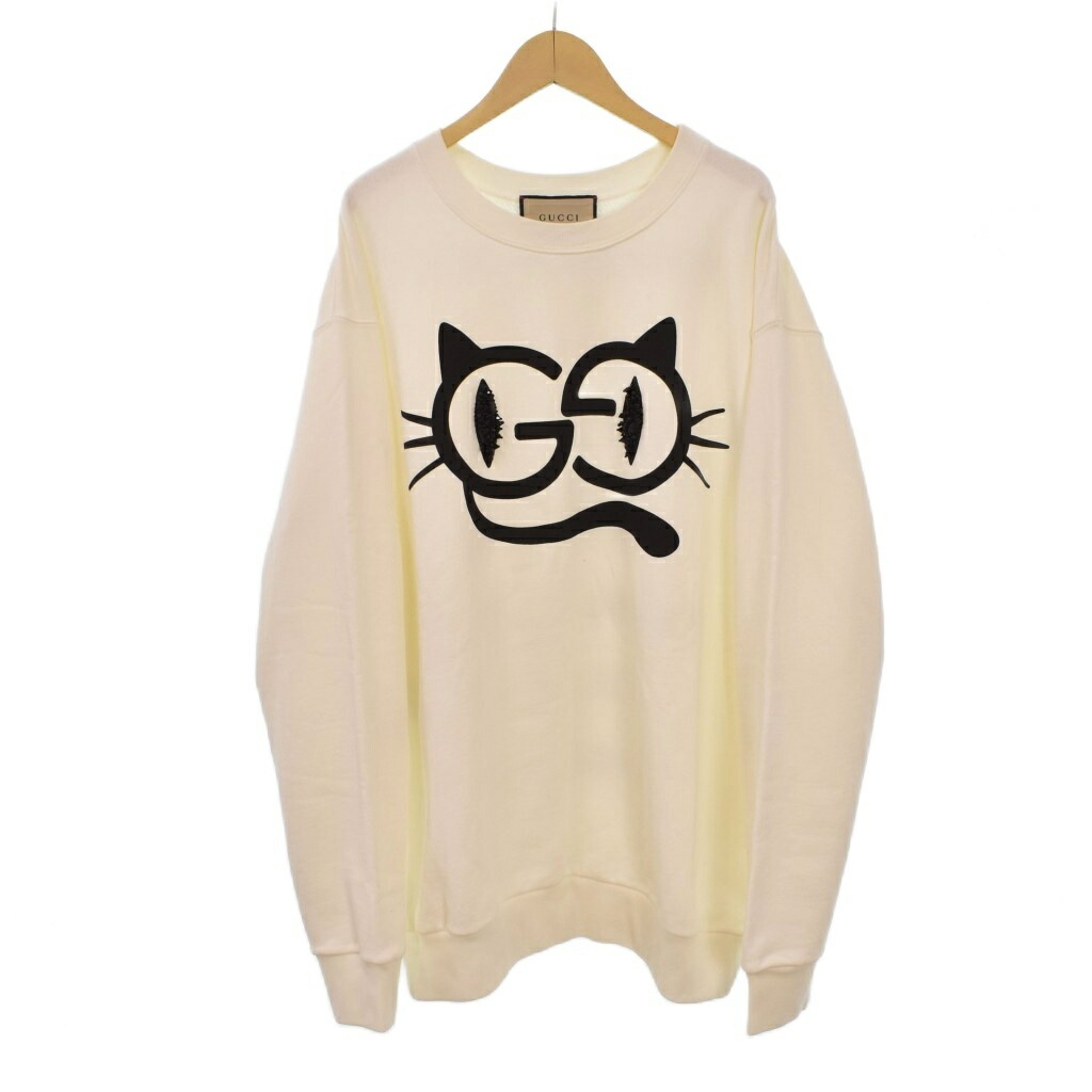 【中古】グッチ GUCCI 猫 猫 汗水 調教師 M 白 白いこと 617964 XJDL7 ☆AA★ メンズ 【ベクター 古着】 260405
