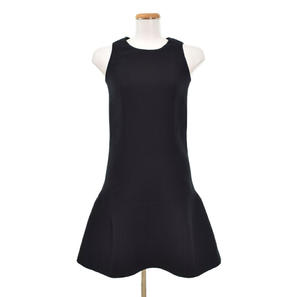 【中古】シャネル CHANEL 衣装 ノースリーブ ひざ丈 太陽フレア 34 黒 黒いこと P43547V31615 レディース 【ベクター 古着】 260510