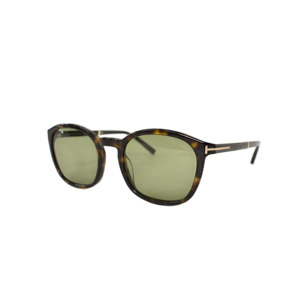 【中古】トムジェラルド・r・フォード TOM FORD Jayson ジェイソン 黒眼鏡 ウェリントン アイウェア べっ甲柄 52□21 145 茶 赤銅色 TF1020 メンズ 【ベクター 古着】 260528