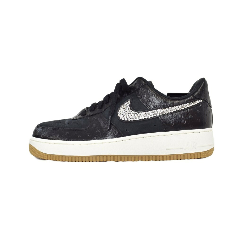 【中古】未当て嵌める品 ナイキ NIKE Women\u0027s Air Force 1 Low Black Ostrich ウィメンズ 空軍1 置き目 ブラックオストリッチ スニーカー US10.5 黒 黒いこと DZ2708-002 メンズ 【ベクター 古着】 260606