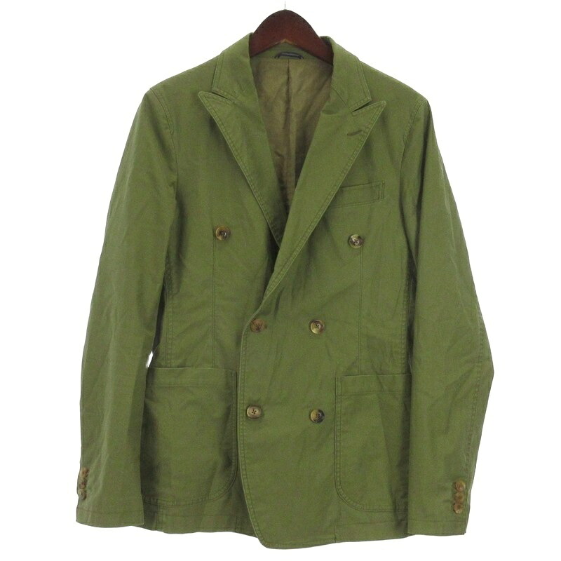 【中古】ジュンハシモト junhashimoto DOUBLE JACKET ダブル ジャケット カーキ 3 メンズ 【ベクトル 古着】 251219