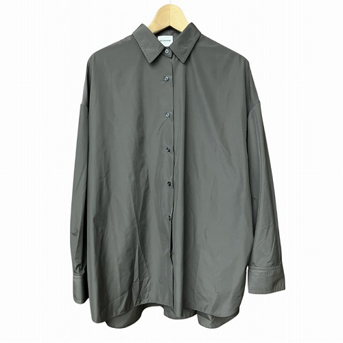 【中古】未使用品 SEVENROOMS セブンルームス ブラウス シャツ ポリエステル 灰 グレー M ■GY41 レディース 【ベクトル 古着】 250626