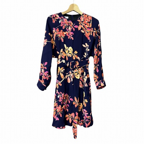 【中古】ドリスヴァンノッテン DRIES VAN NOTEN ベルテッド ワンピース 花柄 紺 ネイビー マルチカラー Free ■GY41 レディース 【ベクトル 古着】 250619 26,715円