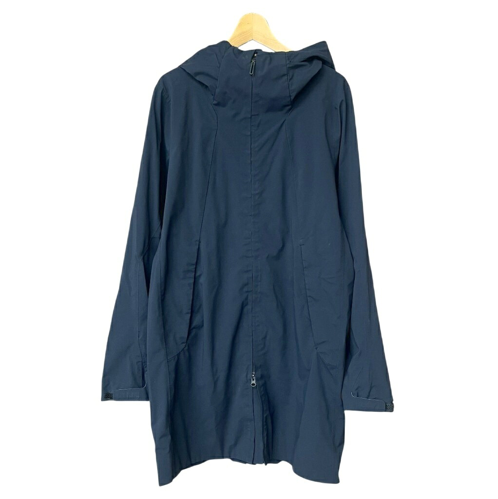 【中古】デサント DESCENTE STREAMLINE SHELL ALL ナイロンコート マウンテンパーカー フーディー ロング丈 O 紺 ネイビー DIA3755 メンズ 【ベクトル 古着】 250830｜ブランド古着ベクトルプレミアム店