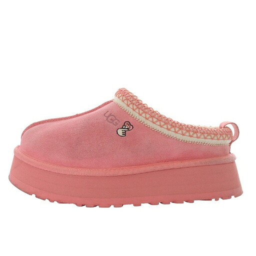 【中古】アグ UGG タズ 優しいこと 25 TAZZ LOVE 25 スリッポン プラットホーム 厚底 スエードクロス US6 サクラ色 1172130 /YO16 ■SH レディース 【ベクター 古着】 250915