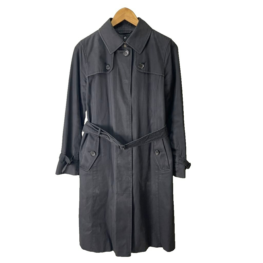 【中古】赤ちょうちんバリー 英国の首都 BURBERRY LONDON トレンチコート ラインドライブ付き添い人 ノバチェック ロング 9 黒 黒いこと メンズ 【ベクター 古着】 250930
