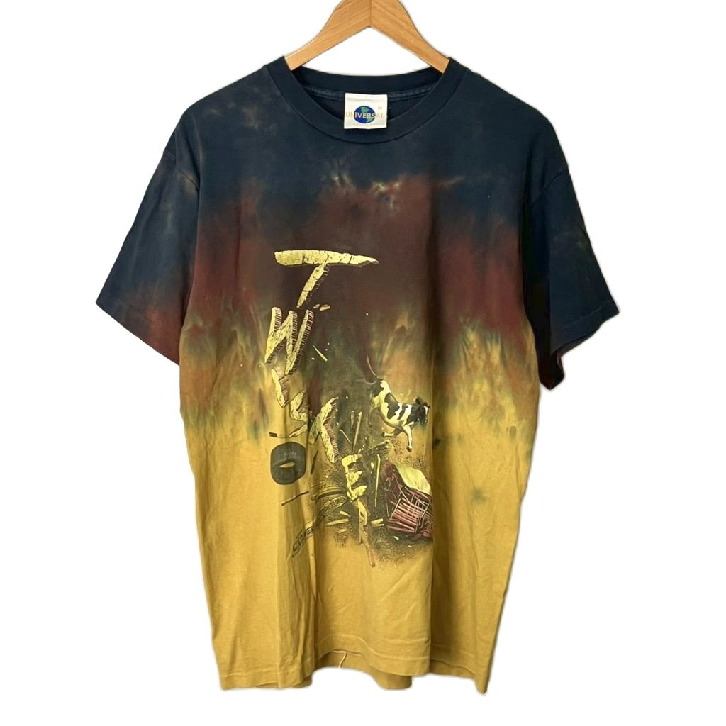 【中古】ユニバーサルスタジオ UNIVERSAL STUDIOS 90s ヴィンテージ Twister Ride Tee プリントTシャツ M ブラック イエロー ブラウン メンズ 【ベクトル 古着】 251017
