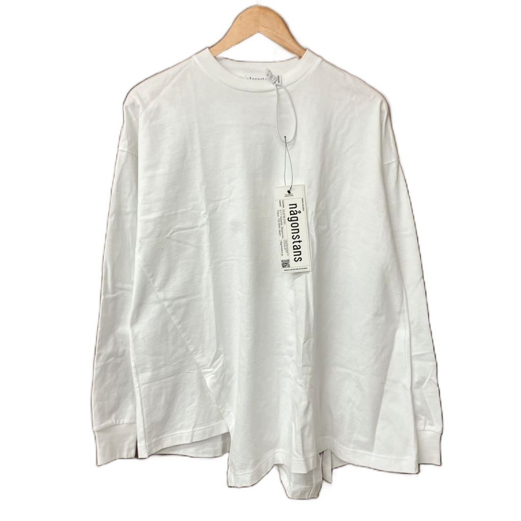 【中古】ナゴンスタンス nagonstans 24AW asymmetry layered long-sleeves t-shirt Tシャツ カットソー M 白 /MI ■OS レディース 【ベクトル 古着】 251129