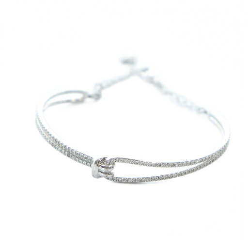 【中古】スワロフスキー SWAROVSKI Lifelong バングル ブレスレット アクセサリー ラインストーン クリスタル シルバーカラー 銀色 5368552 ■GY18 /MQ 【ベクトル 古着】 251209