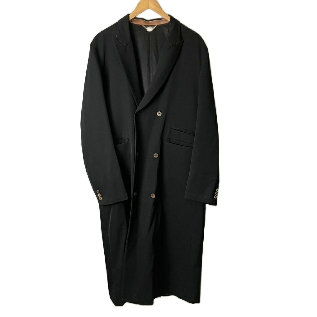 【中古】サンシー SUNSEA Double-breasted Coat コート オーバーサイズ 20A38 3 ブラック メンズ 【ベクトル 古着】 260111