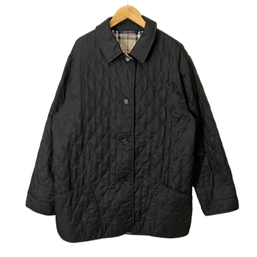 【中古】赤ちょうちんバリー 英国の首都 BURBERRY LONDON キルティング上衣 裏地ノバチェック イングランド製 黒いこと  【ベクター 古着】 260120