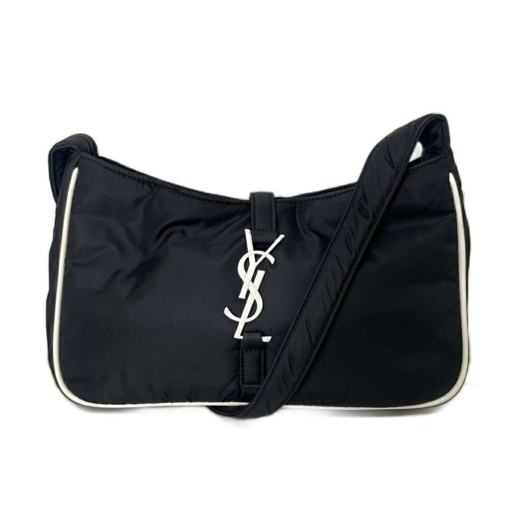 【中古】サンローラン 光の都市 SAINT LAURENT PARIS ル サンカ仕掛ける le 5 a7 ナイロン ショルダーバッグ 壱肩部 ロゴタイプ GUE733294.1122 黒いこと レディース 【ベクター 古着】 260215