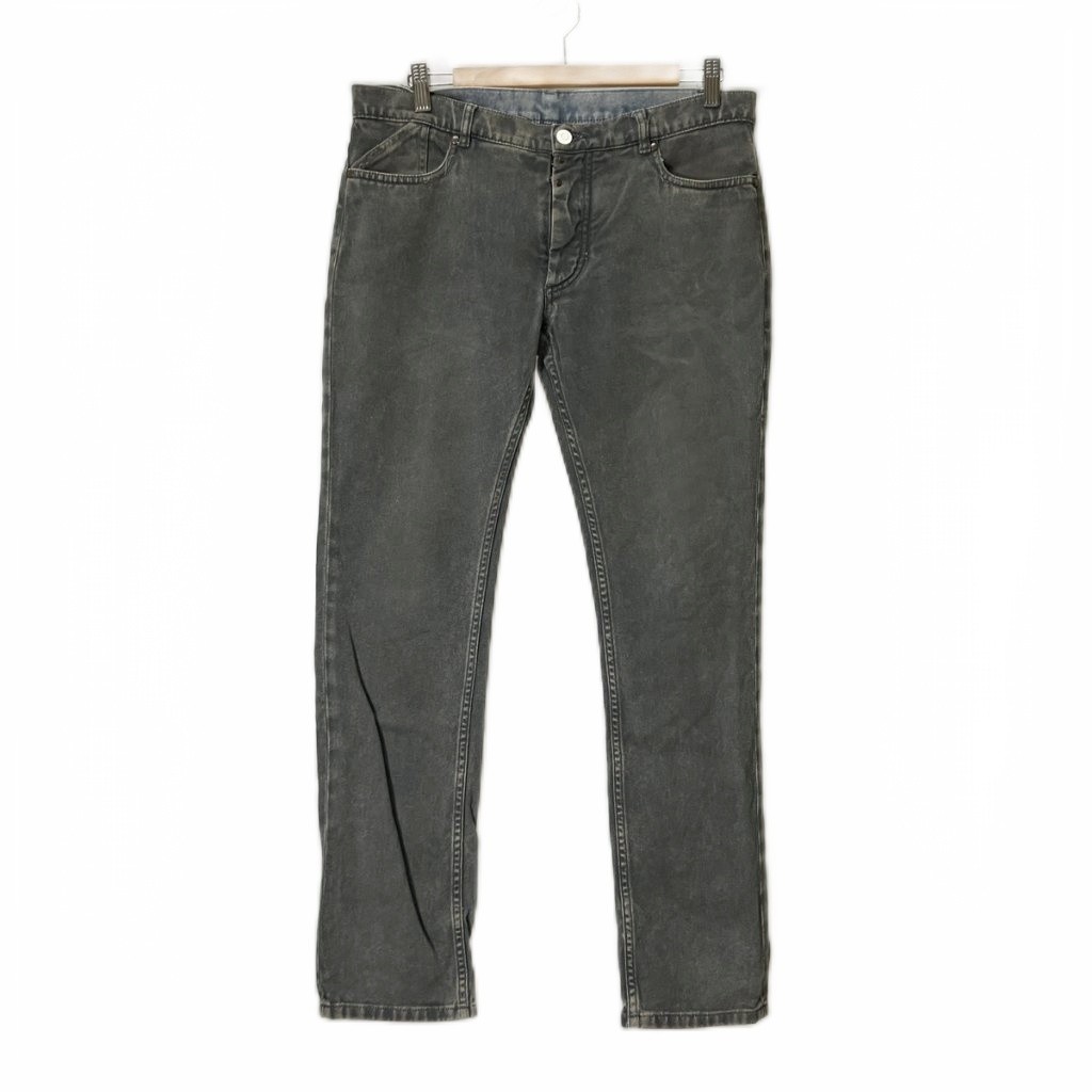 【中古】マルタンマルジェラ 10 Martin Margiela 10 12SS SLIM DENIM PANTS デニム スリム テーパード 48 グレー S30LA0053 メンズ 【ベクトル 古着】 260320