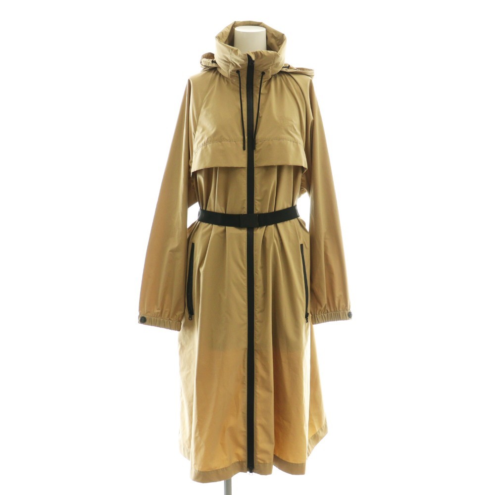 【中古】赤ちょうちんバリー BURBERRY 近年ひな形 ナイロン 厚地の外套 ロング上衣 UK8 ベージュ /DF ■os レディース 【ベクター 古着】 260330