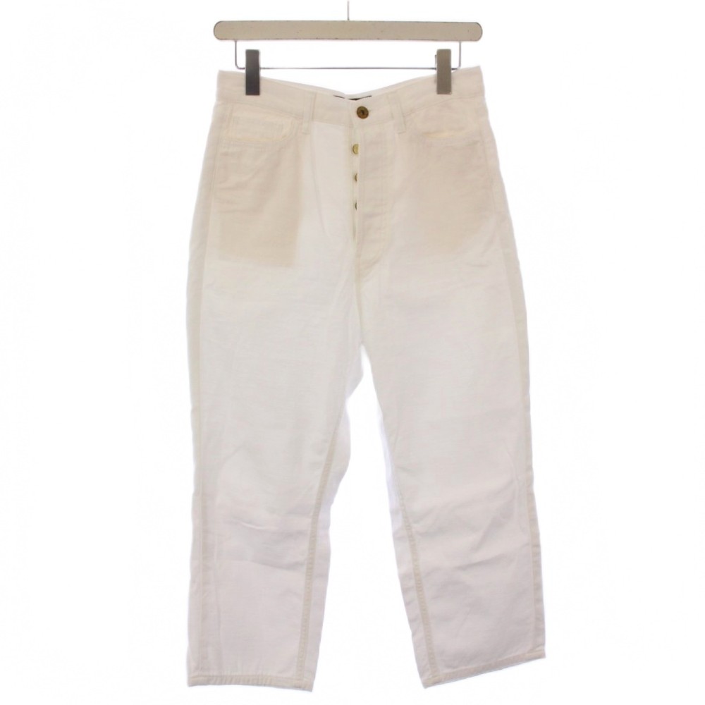 【中古】マディソンブルー MADISONBLUE 24SS SAROUEL PT サルエルパンツ L.oz BS スラックス ボタンフライ ワンカラー S 白 ホワイト MB241-3006 /BB レディース 【ベクトル 古着】 260330|ブランド古着ベクトルプレミアム店