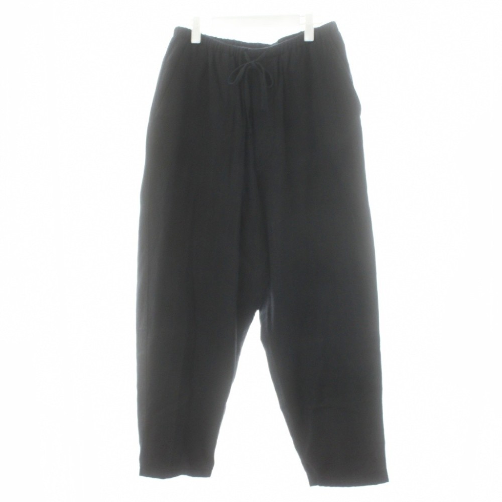 【中古】コモリ COMOLI 24AW ストライプテーパードパンツ イージーパンツ 3 黒 ブラック /AN28 メンズ 【ベクトル 古着】 260330