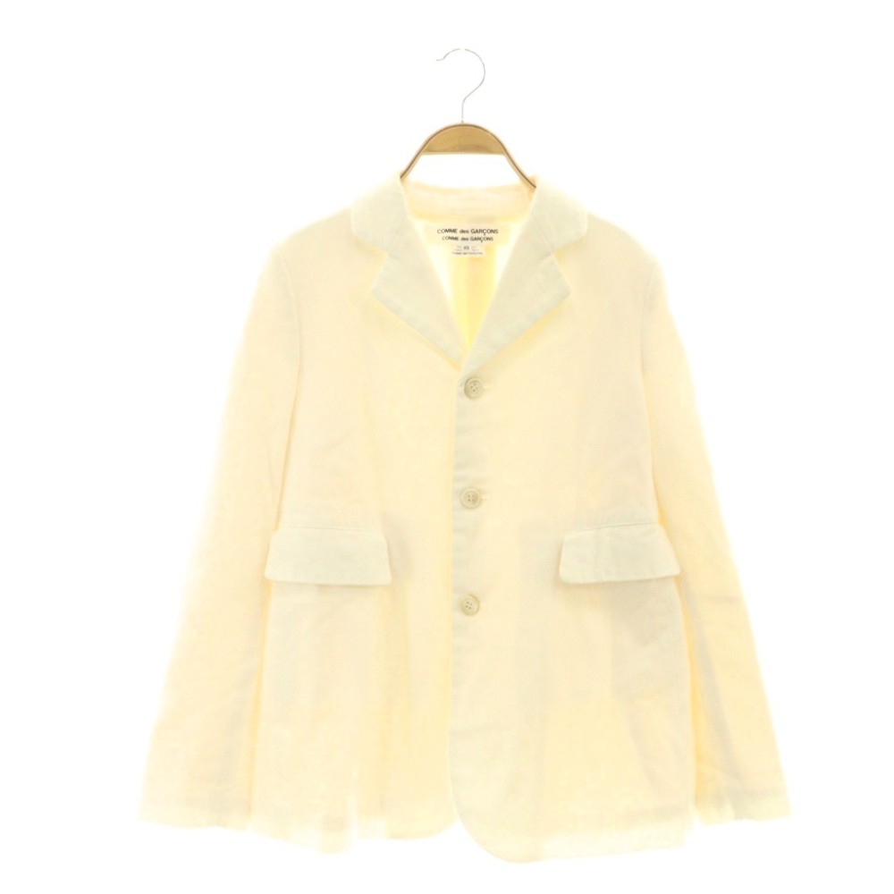 【中古】コムデギャルソンコムデギャルソン COMME des GARCONS COMME des GARCONS コムコム テーラードジャケット XS アイボリー RK-J017 /CX ■OS レディース 【ベクトル 古着】 260330｜ブランド古着ベクトルプレミアム店