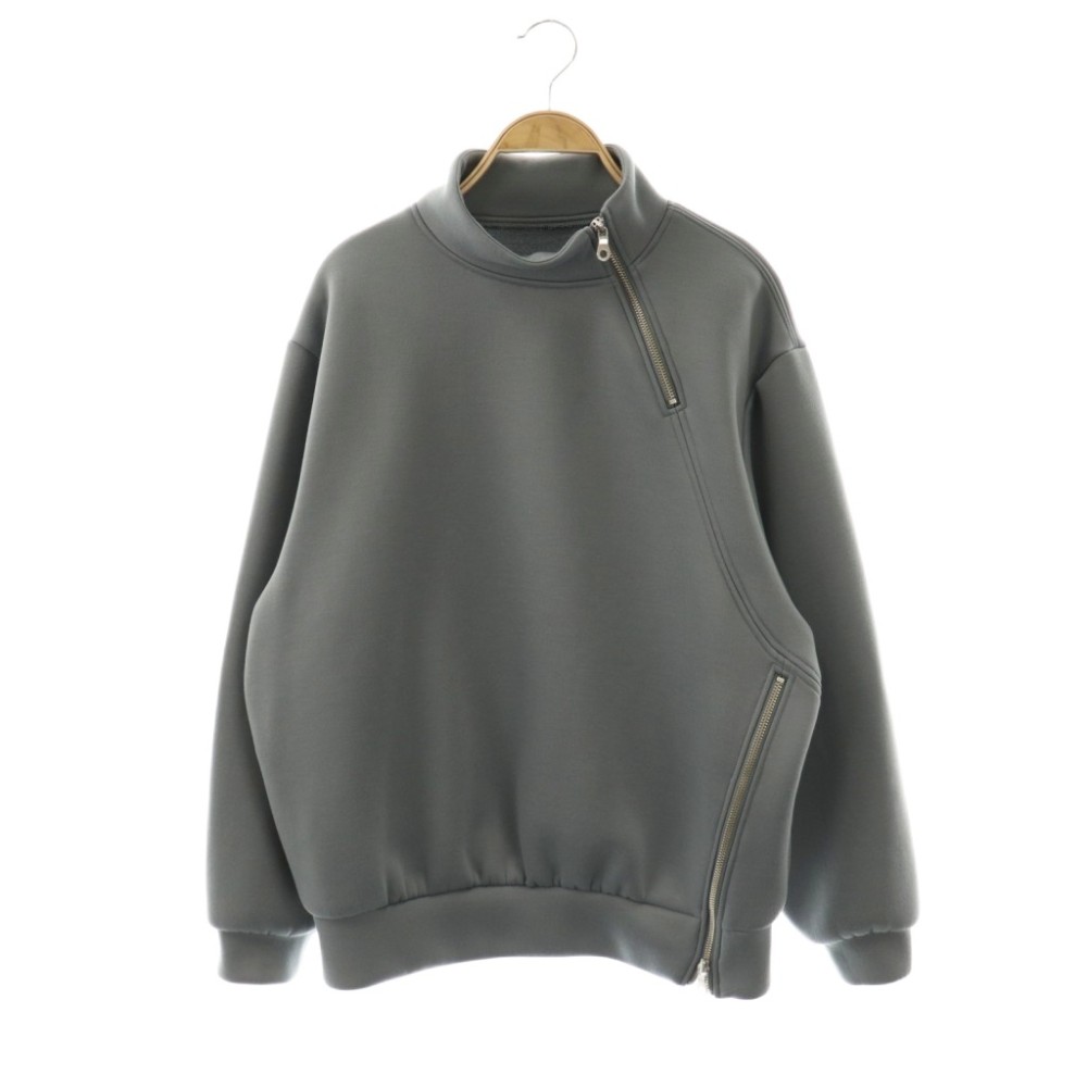 【中古】アルアバイル allureville 25AW ボンディングアシンメトリーZIP プルオーバー スウェット トレーナー 長袖 2 グレー 20251015040 /NR レディース 【ベクトル 古着】 260330