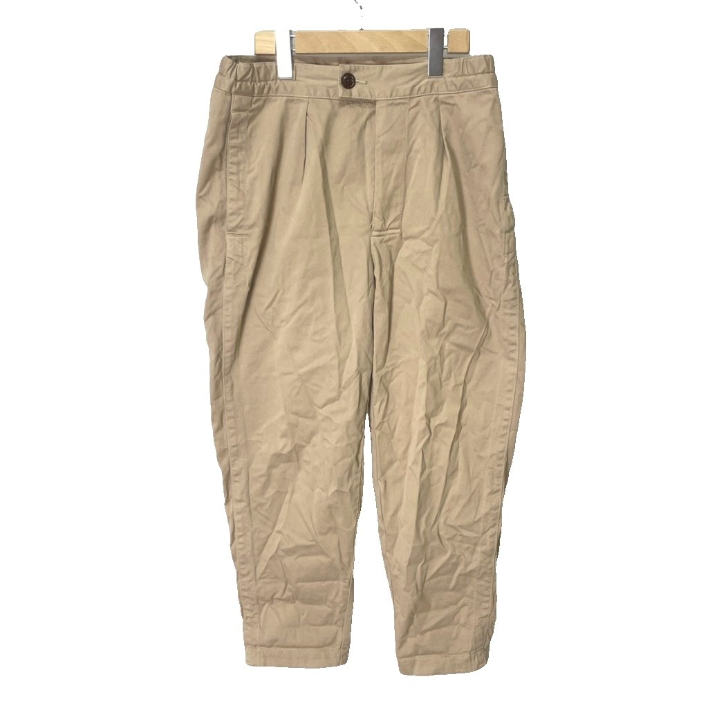 【中古】バブアー Barbour チノパンツ タック テーパード S ベージュ メンズ 【ベクトル 古着】 260403