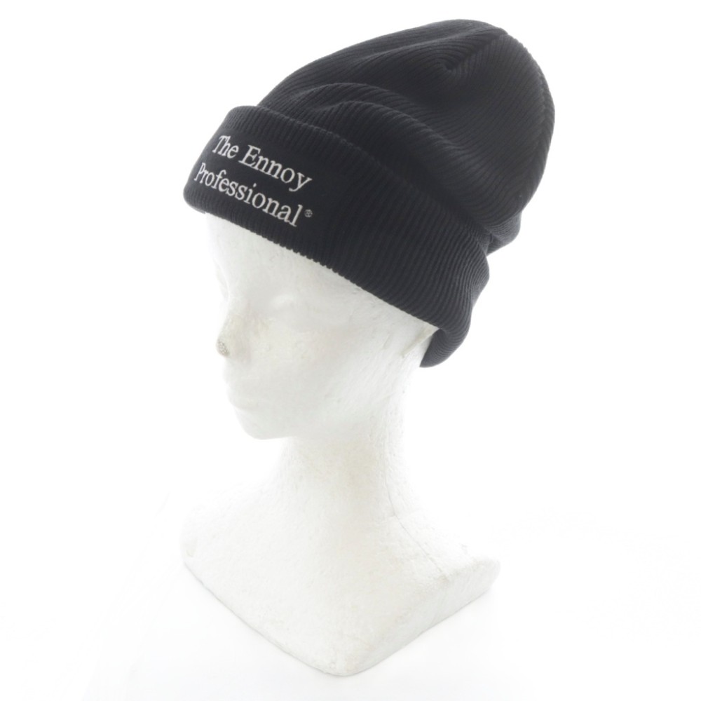 【中古】ザエンノイプロフェッショナル The Ennoy Professional 編み物 旗がしら 鳥打ち帽 黒 黒いこと AW25BRENAC01TK /SR ■SH メンズ 【ベクター 古着】 260412