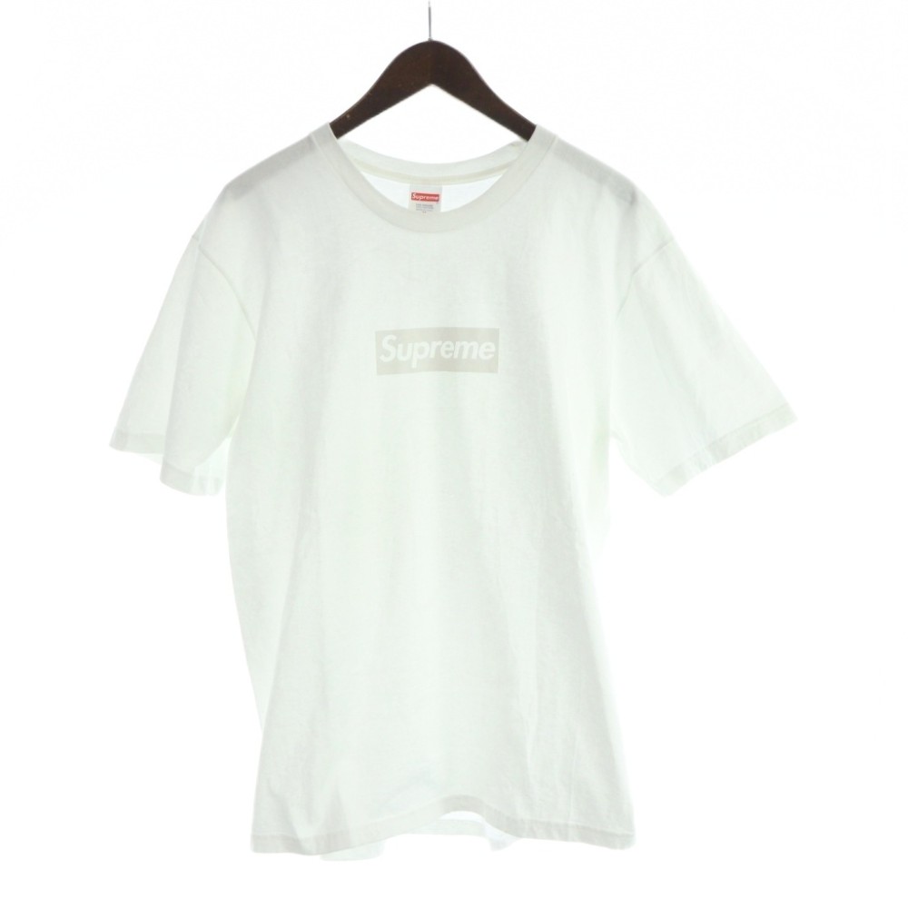 【中古】シュプリーム SUPREME 23SS Tonal Box Logo Tee プルオーバー カットソー 半袖 ボックス席ロゴタイプ M 白 白いこと ■GY19 /MQ メンズ 【ベクター 古着】 260412