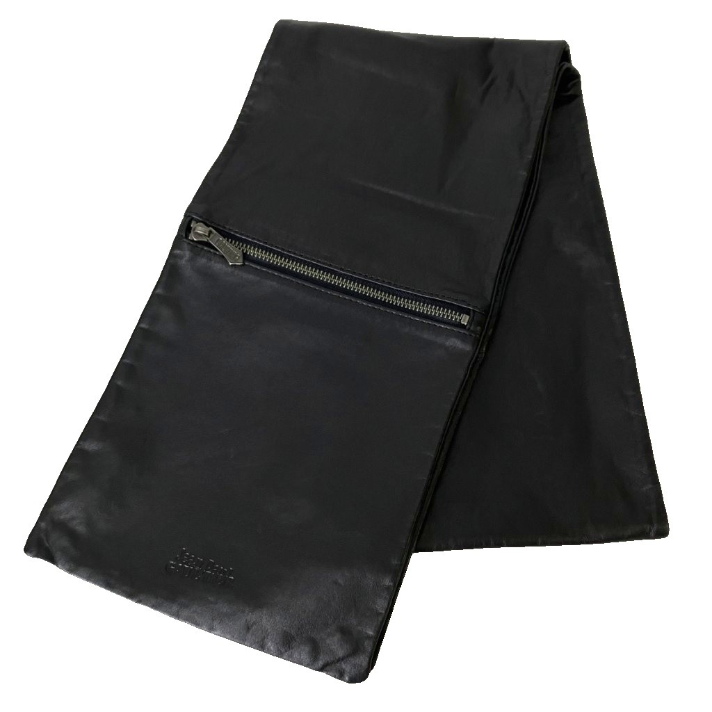 【中古】ジャンポールゴルチエ Jean Paul GAULTIER 90sなめし革袈裟 えり巻き アーカイブ ヴィンテージ 黒いこと メンズ レディース 【ベクター 古着】 260510