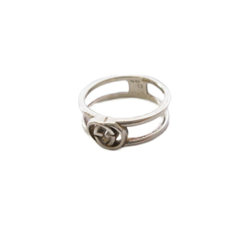 【中古】グッチ GUCCI インターロッキングG 輪っか 指環 銀925 13 しろがね色色合い /KH ■OH レディース 【ベクター 古着】 260521