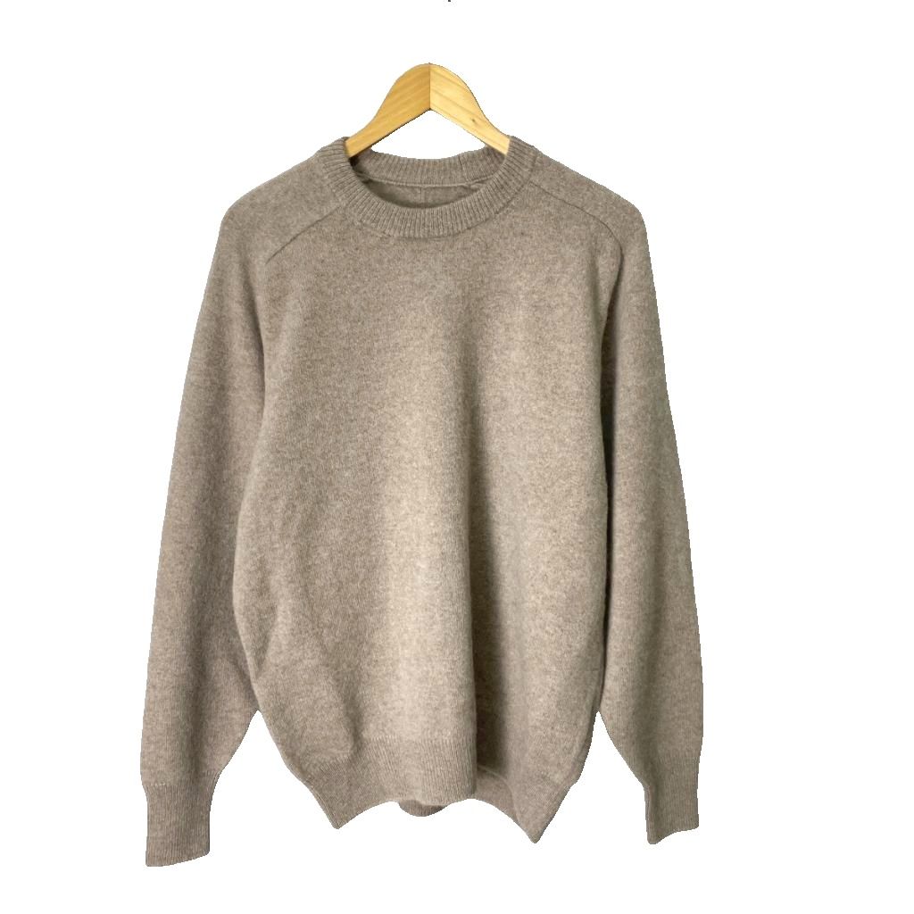 【中古】未当てはめる品 シュタイン ssstein FINE ALPACA KNIT CREW NECK LS 編み物 ティーシャツ アルパカ 羊毛 長袖 ST.993 M ベージュ メンズ 【ベクター 古着】 260601