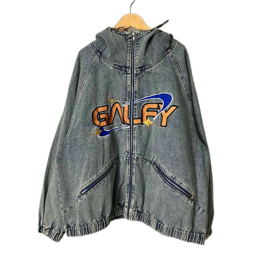 【中古】ガルフィー GALFY ダーティーデニムフードジャケット 上衣 フーディ 中型犬 インディゴ メンズ 【ベクター 古着】 260604