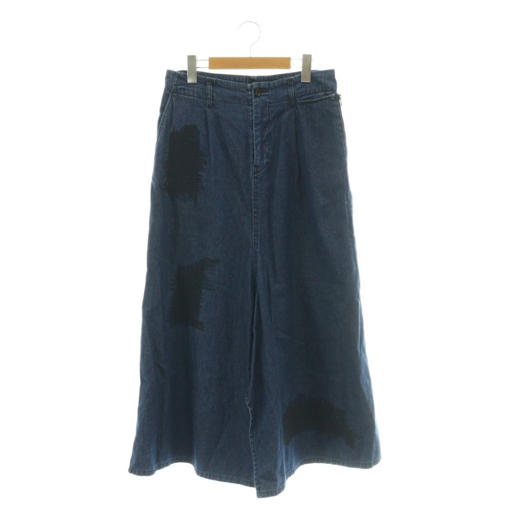 【中古】グラウンドワイ ヨウジヤマモト GroundY 25SS ロングスカート デニム サイドジッパー ステッチ 1 インディゴ /MY ■OS ■GY35 レディース 【ベクトル 古着】 260621｜ブランド古着ベクトルプレミアム店