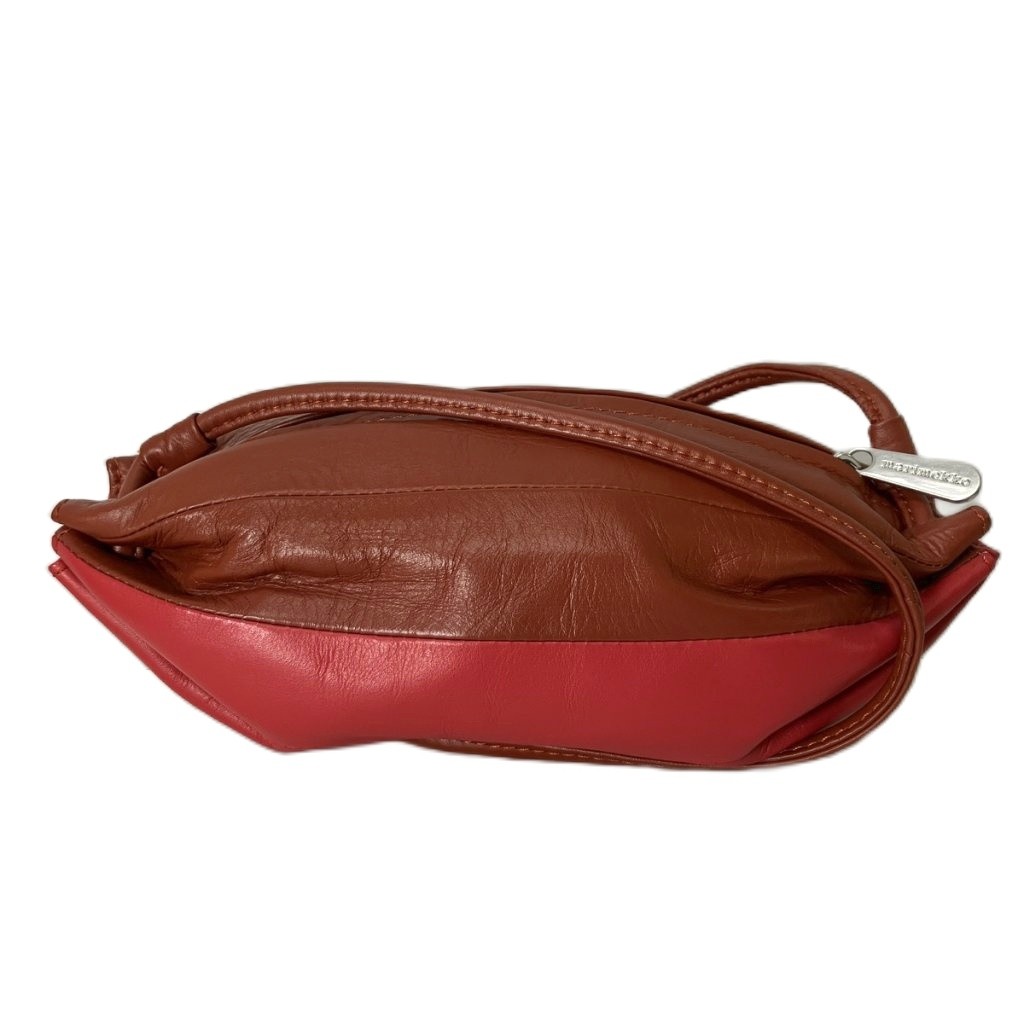 【中古】マリメッコ marimekko PIKKU KARLA カルラ 皮革 ショルダーバッグ ポシェット レザー ブラウン 093287/523472 レディース 【ベクトル 古着】 260703｜ブランド古着ベクトルプレミアム店 15,323円
